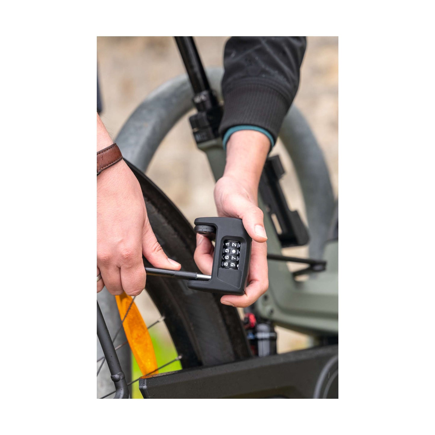 Abus bordo combo 6000c 120 folding lock incl. sh holder