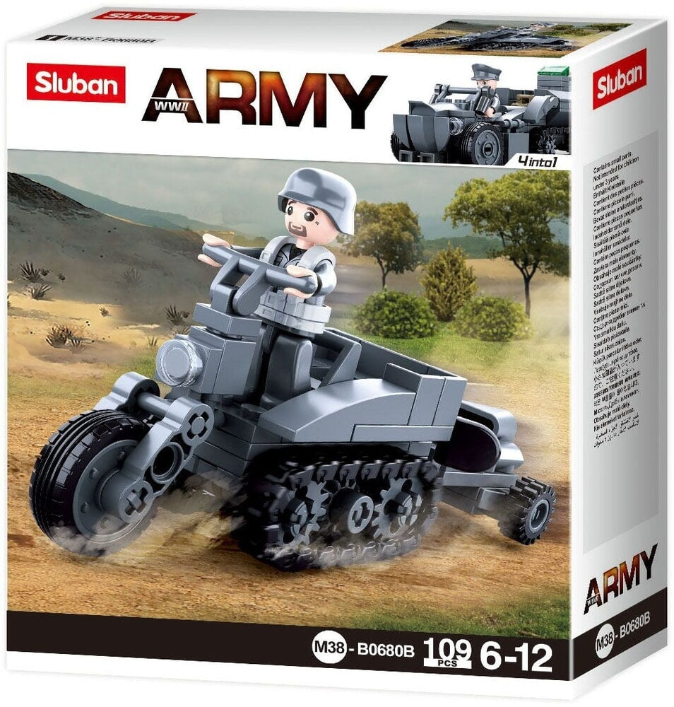 Motore Sluban Seconda Guerra Mondiale con binari