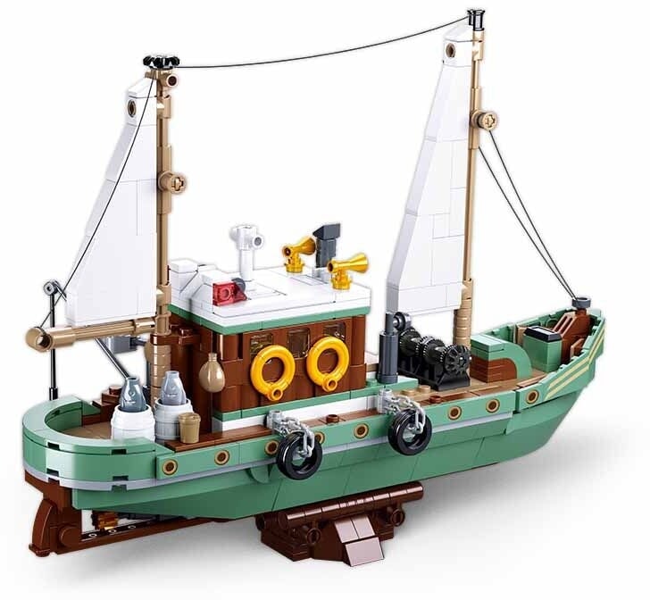 Barca da pesca in mattoncini modello Sluban (m38-b1119)