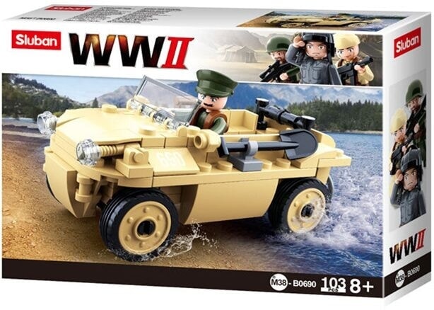 Veicolo anfibio tedesco dell'esercito Sluban della Seconda Guerra Mondiale (M38-B0690)