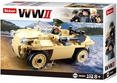 Veicolo anfibio tedesco dell'esercito Sluban della Seconda Guerra Mondiale (M38-B0690)