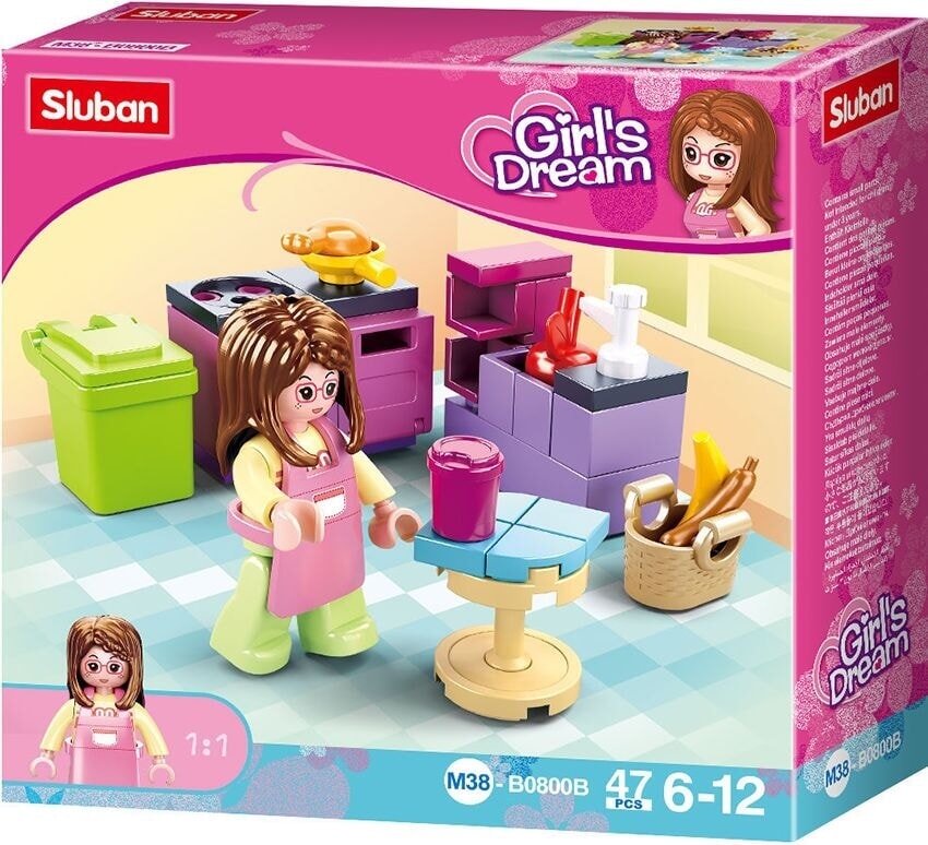 La cucina da sogno della ragazza Sluban (m38-b0800b)