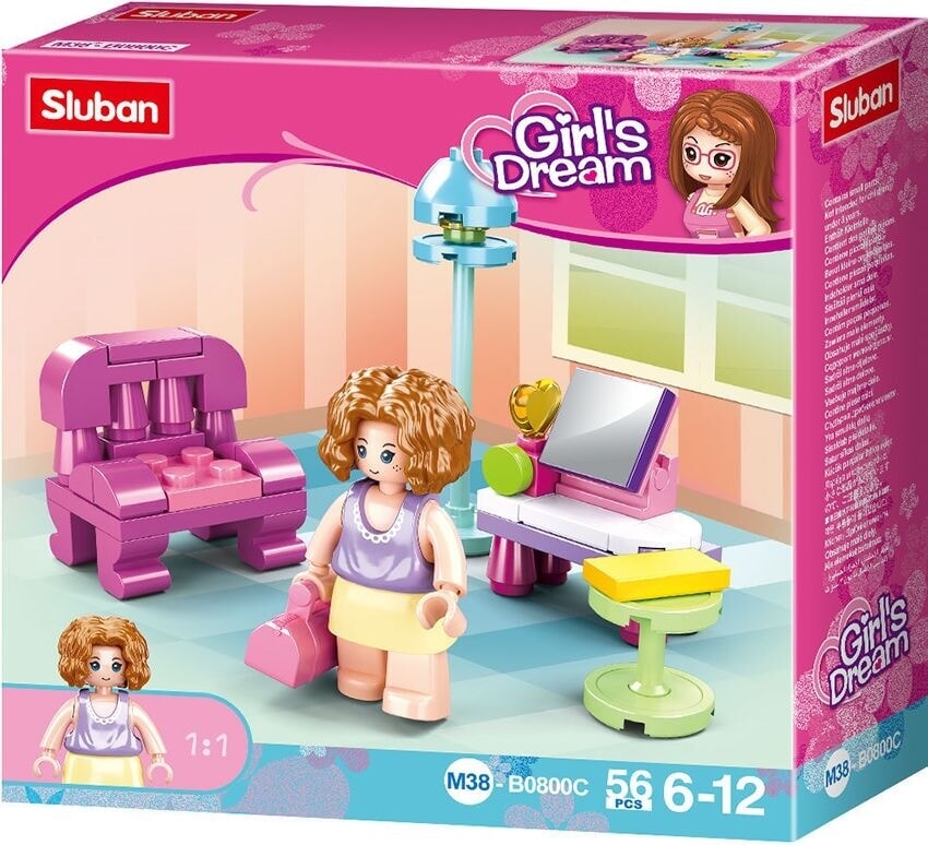 Soggiorno da sogno per ragazza Sluban (m38-b0800c)