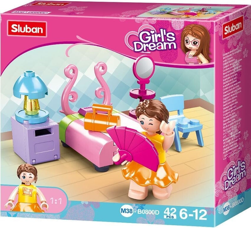 La camera da letto dei sogni della ragazza Sluban (m38-b0800d)