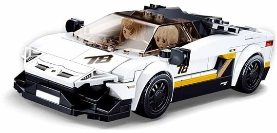 Sluban modelbricks supercar italiana bianco (m38-b0957)