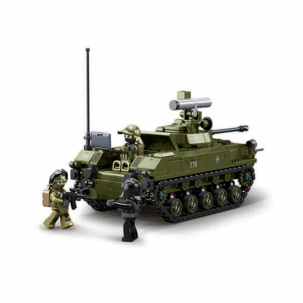 Sluban modello carro armato in mattoncini bmd-2s (m38-b1250)