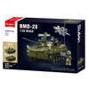 Sluban modello carro armato in mattoncini bmd-2s (m38-b1250)