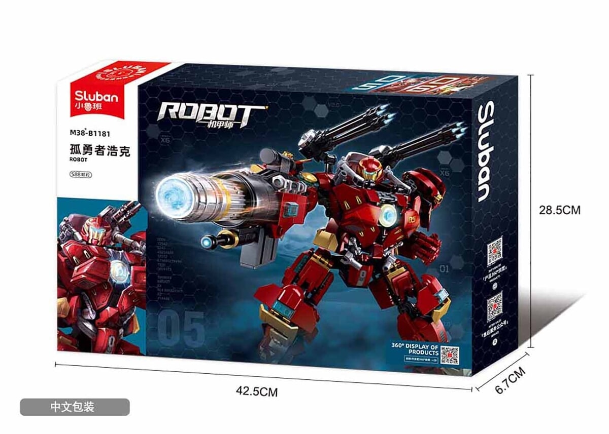 Sluban p.r. mech il mech anti-hulk (m38-b1181)