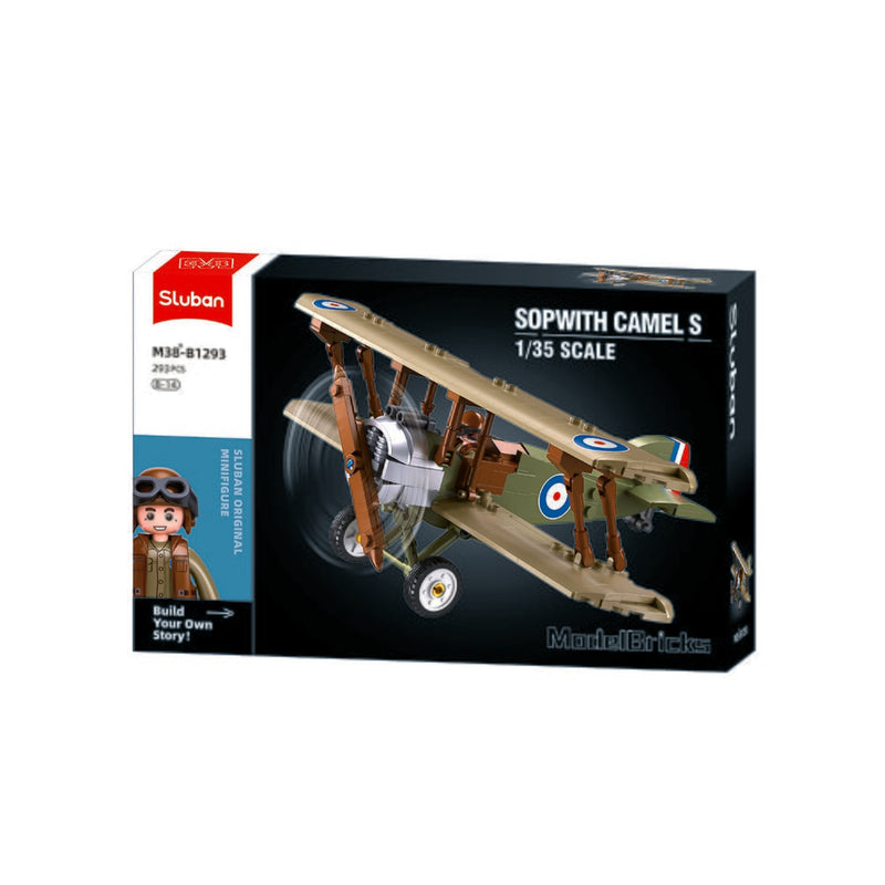Sluban modelbricks aereo da caccia sopwith camel s 1 35 (m38-b1293)
