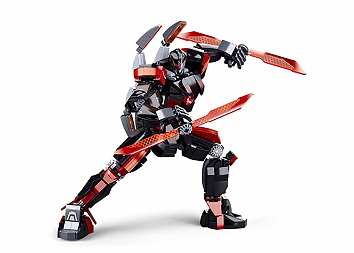 Sluban p.r. mecha nero arancione spazio (m38-b1120)