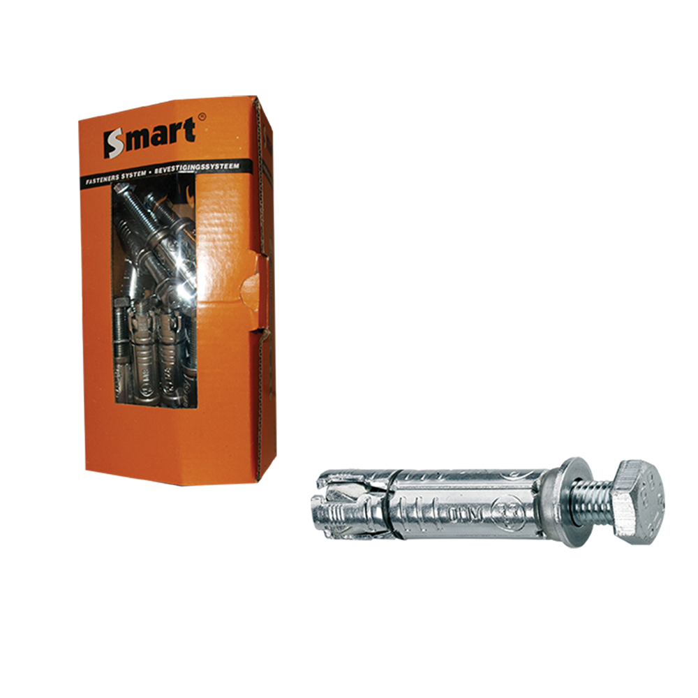Pgb-europe smart | keilbout met tapbout m10x15x70 zn | 15 st sm000t001100070e