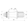MICHE XMX After Hub MTB 142mm TX12 28G Shimano