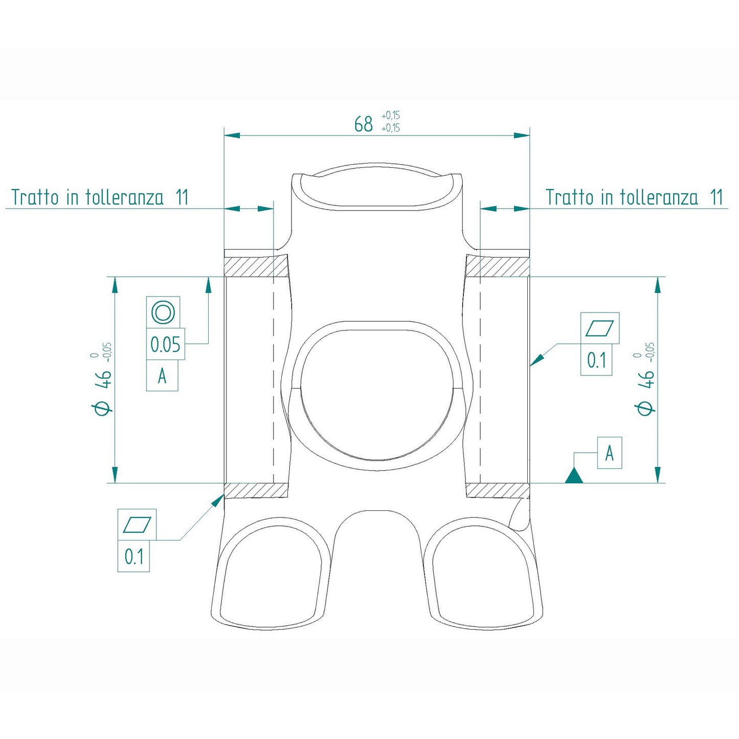 Miche bracketas bb30 68x46mm evo max