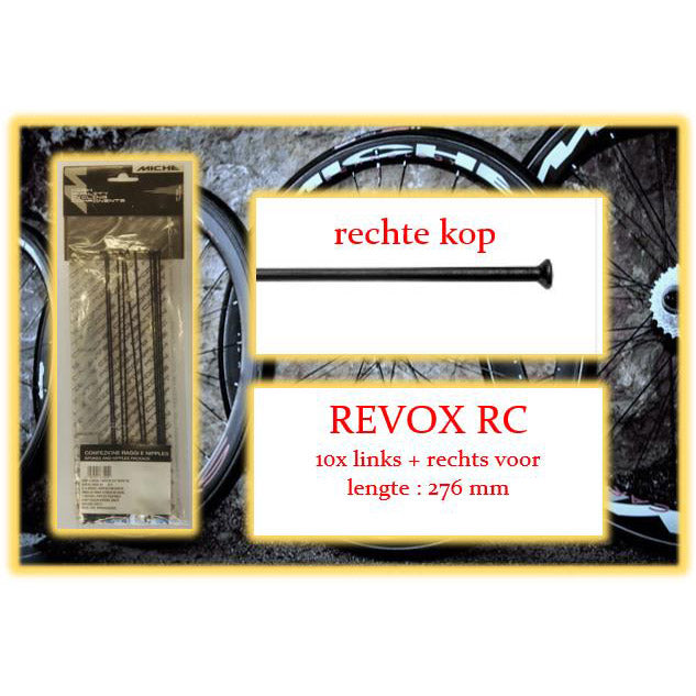 Miche Spaak+Nip. 10x LV+RV Revox RC Wire Rim