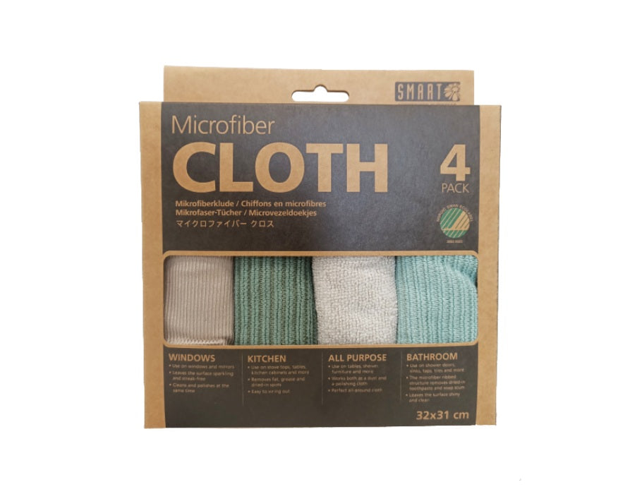 Smart Microfibre Plecing Wipes Grey Green 4st