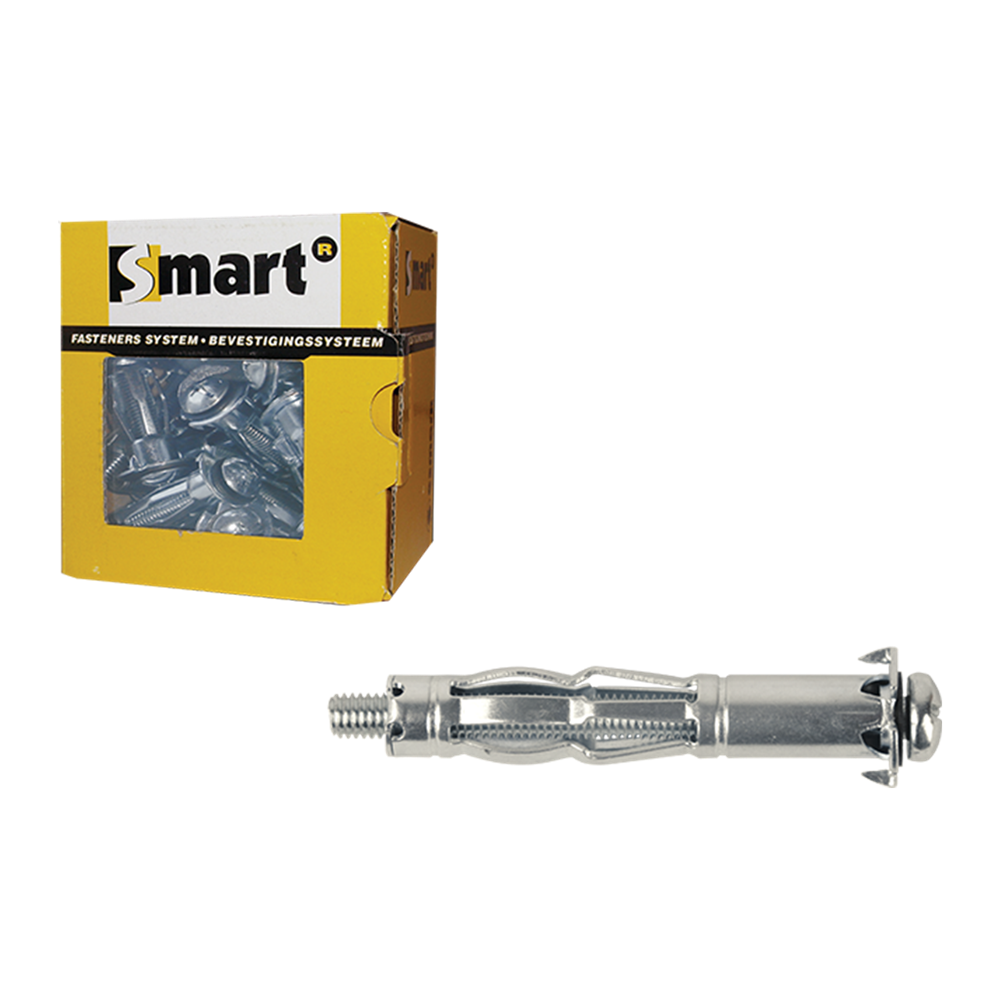 Pgb-europe smart | taco hueco metalico m5x52 zn | 25 pcs sm0hwp001050052e