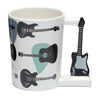 Guitarra Headstock - Taza de cerámica formada