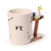 Taza de cerámica en forma de boya de gaviota