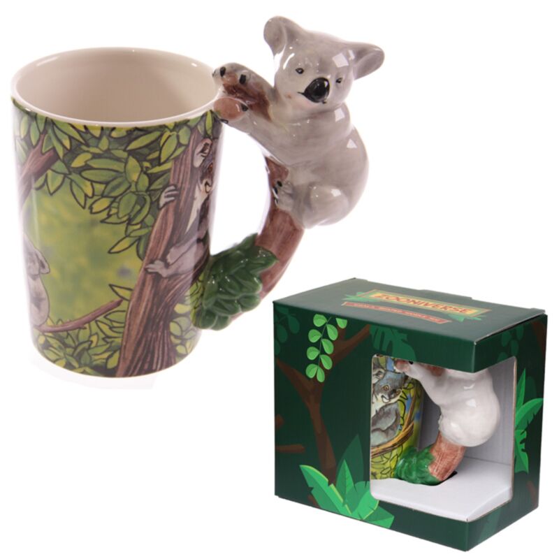 Koala bianca - tazza in ceramica a manico formata