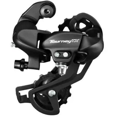 Shimano achterderailleur tourney 7 8v l. kooi zwart oem