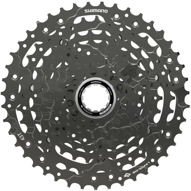 Cassetta Shimano stecche 10v 11-43t link glide nero
