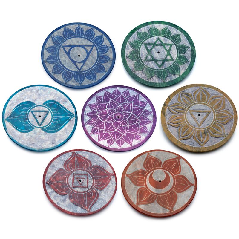 Solp Stone Chakra rotonde di incenso