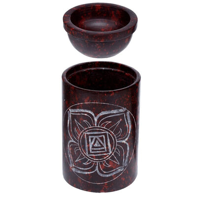Jabón rojo de piedra cortada con chakra de aroma de chakra