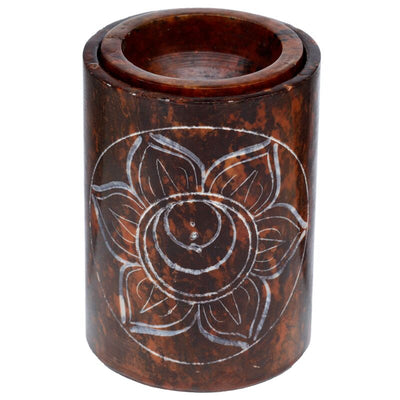 Callador de aroma de chakra de piedra de jabón violeta
