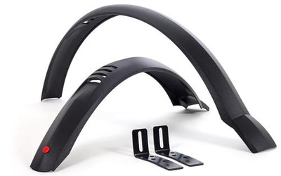 Set di parafender taipan mtb da 20 pollici 50 mm nero