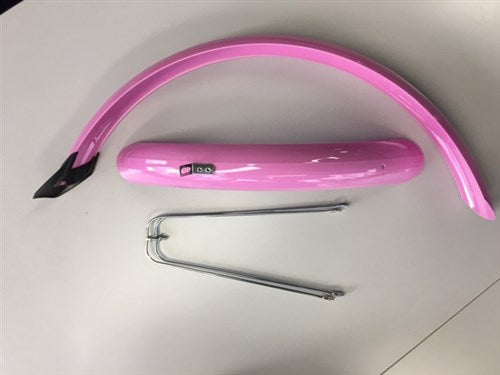 Eurofender Set Mud -Mud -Mud -Mud -Mind de 20 pulgadas 58 mm PVC Pink Eurofender