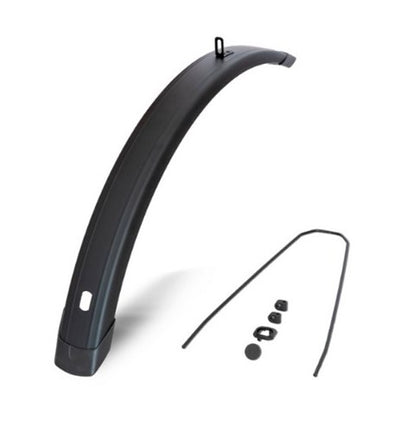 Eurofender front fender 28 inch 65mm flat matt black tempo square