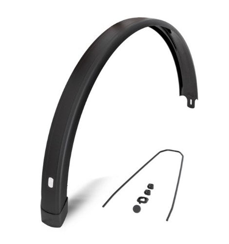 Eurofender EF mudguard behind Tempo Square 28 inch 65mm black