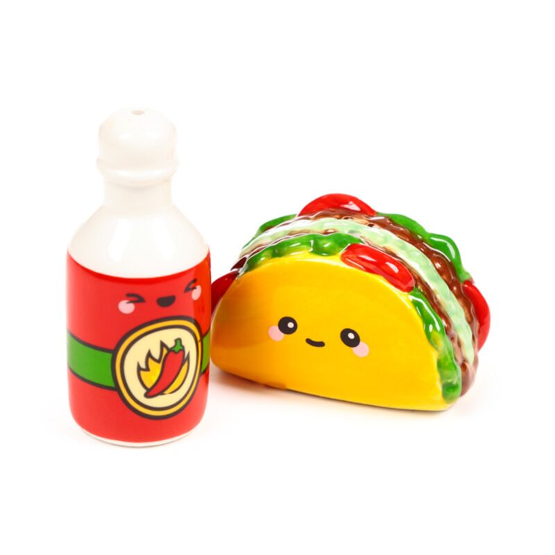 Frida de taco salsa piccante alimentari pepe e sale set