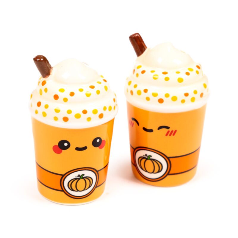 Salero y pimentero con latte de calabaza y especiado