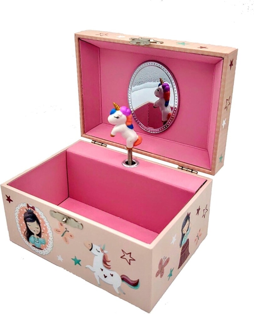 Simplemente para niños simplemente para un cuadro de joyería de unicornio con música