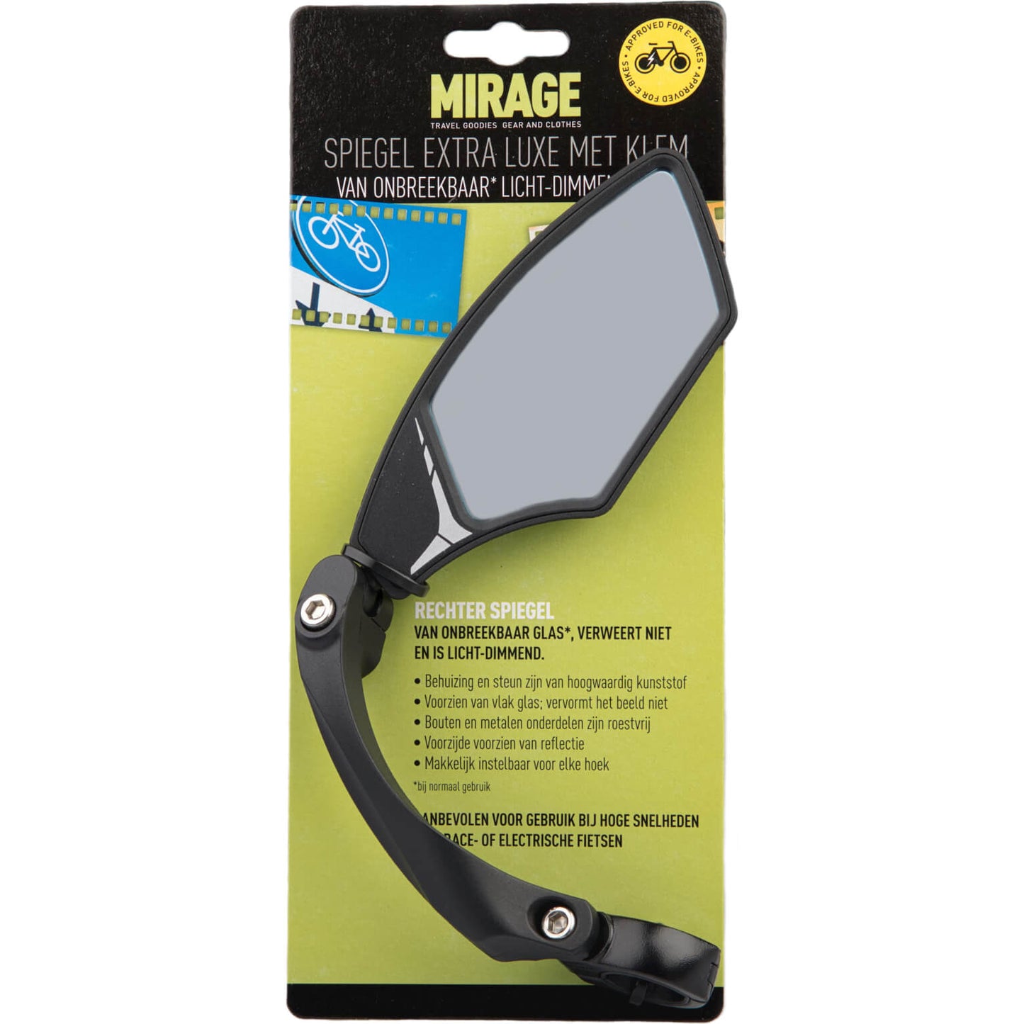 Mirage Mirror Black Right De Luxe