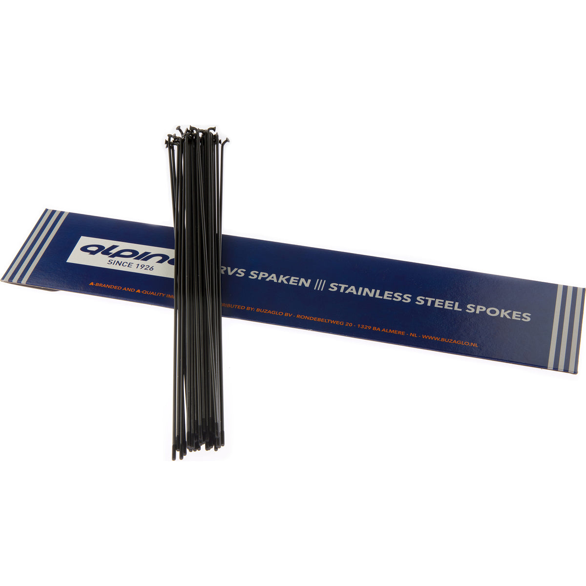 Alpina Spaken 14G (2,00mm) 258mm RVS Zwart (P36)