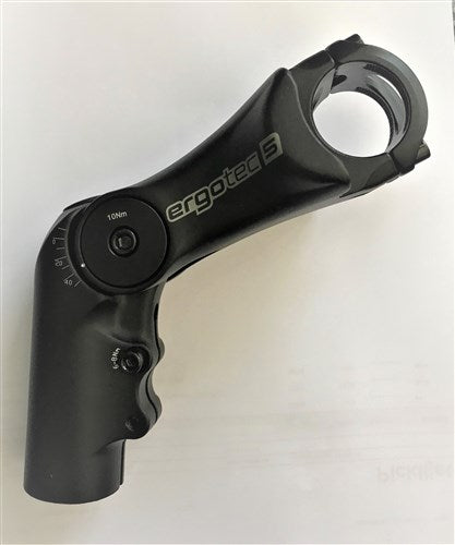 A-Head Voorbouw High 110 mm 31.8 Black Ergotec 5 ajustable