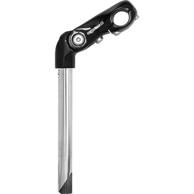 STEM ERGOTEC 22mm Acciaio inossidabile nero regolabile 230 90mm