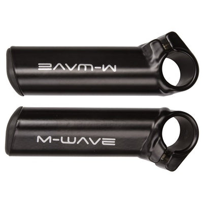 Set bar-ends kort dik zwart