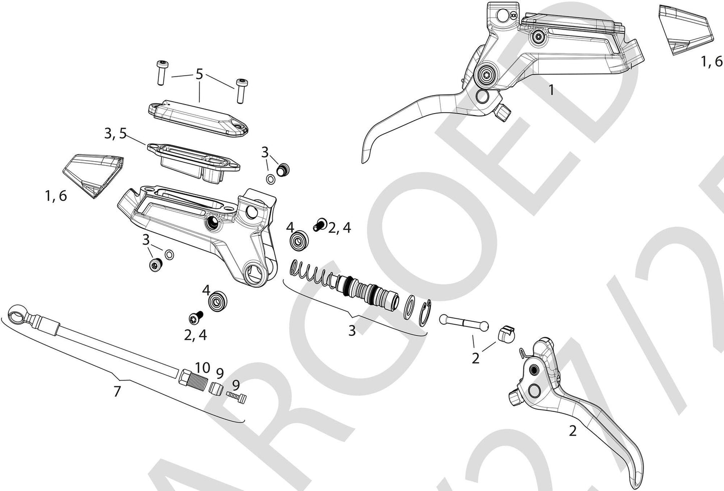 Sram Freno Freni Freni Morifini Ultimate Silver