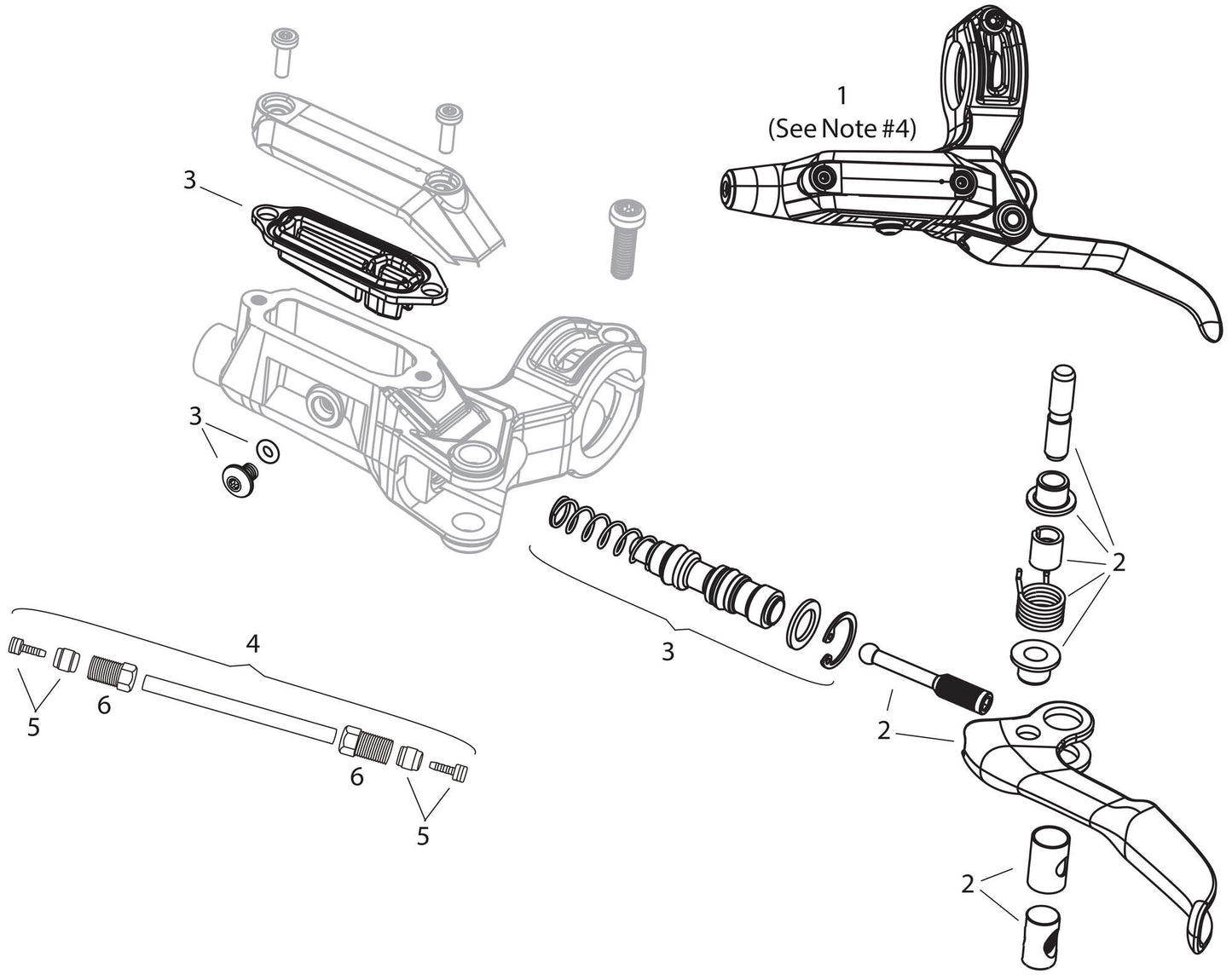 Freni a disco sram db6 destro nero