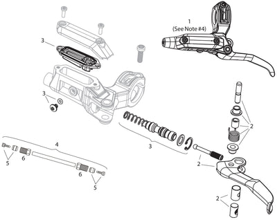 Sram scheibenbremse db4 disc brakes db4 right matt black