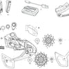 Descarrilación trasera de sram. X01 Eagle Axs 52t Lunar Gray