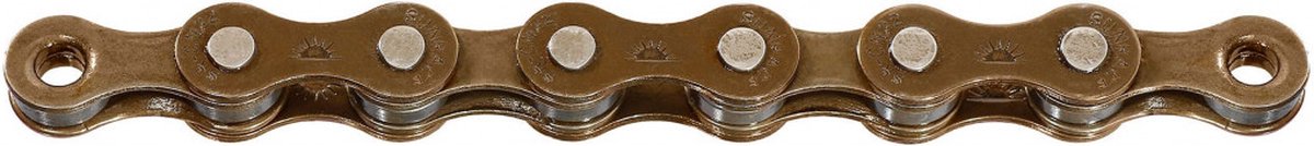 Catena di biciclette Sunrace 1 2 x 3 32 CNM22 116L NERO