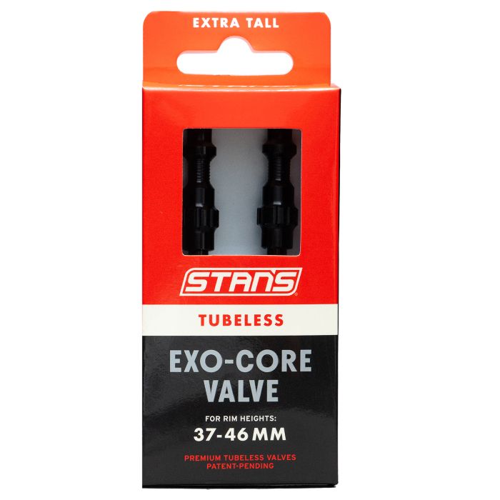 Stans Válvulas exo-core sin cámara Stan's - extra altas - negras