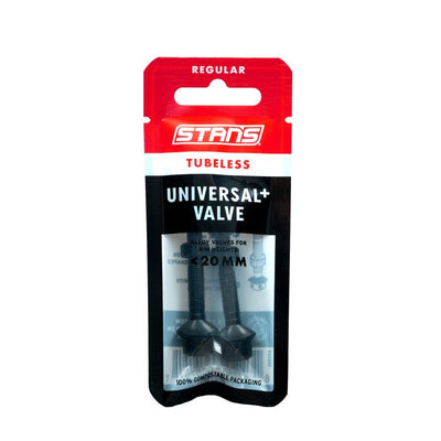 Valvole tubeless universal+ di Stans Stan - regolari - nere