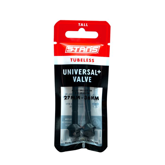 Valvole tubeless universal+ di Stans Stan - alte - nere
