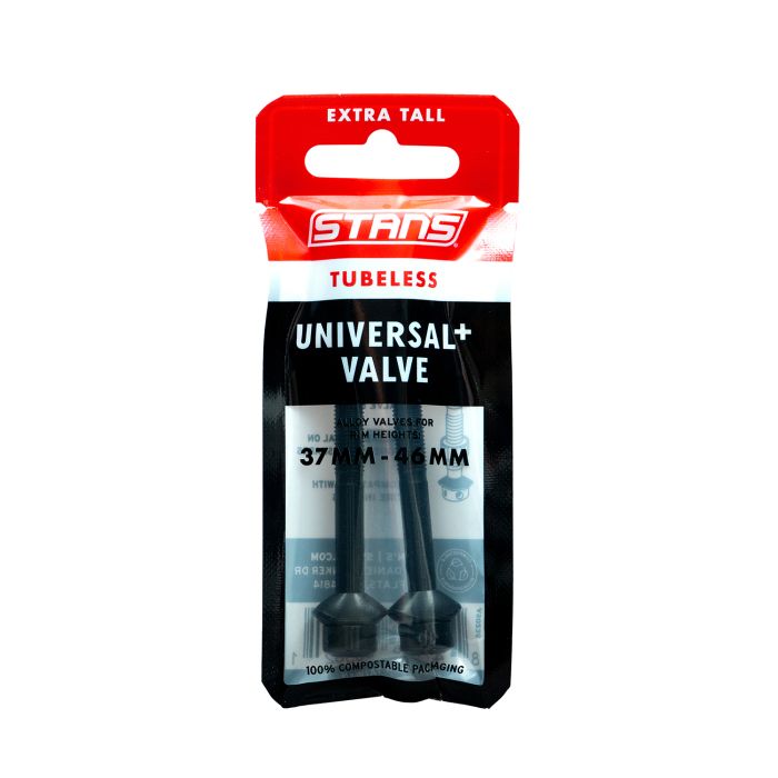 Valvole tubeless universal+ di Stans Stan - extra alte - nere