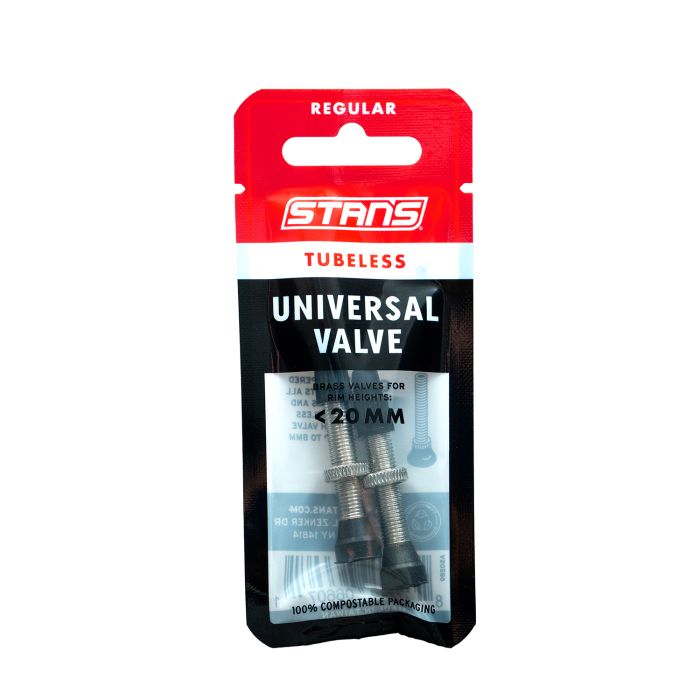 Stans stan's tubeless universal valves - regular - brass